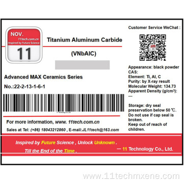 MAX phase materials VNbAlC Black powder